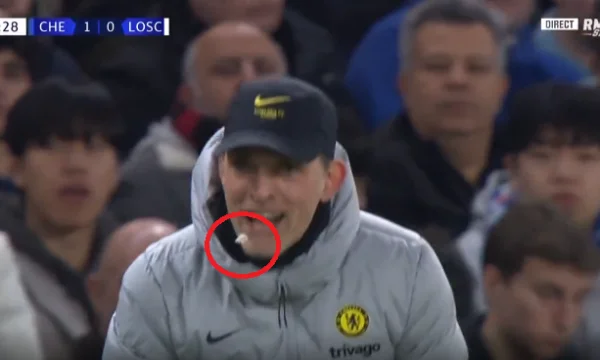 Thomas Tuchels lustiger Moment während des Chelsea-Lille Spiel.