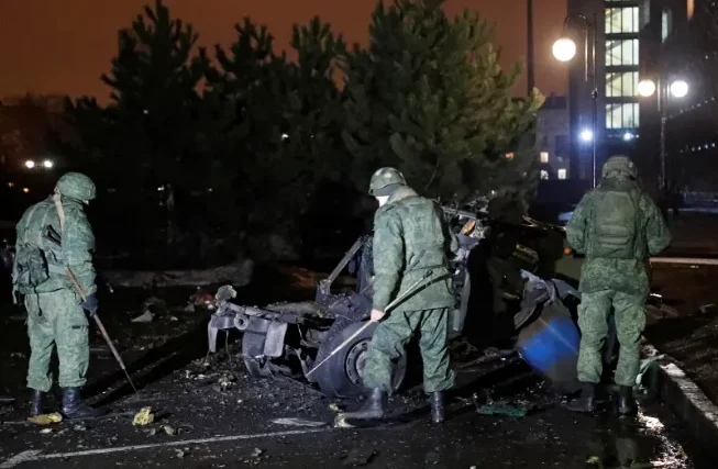 The burning of military vehicles within the territory, Russia is trying to find a reason to attack Ukraine?