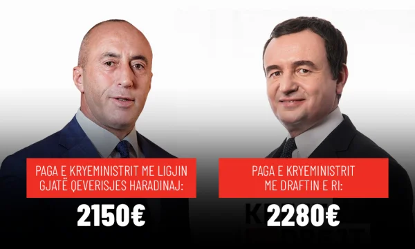 Paga e Kryeministrit me ligj të ri pritet të jetë më e lartë se ajo që e kishte bërë Haradinaj