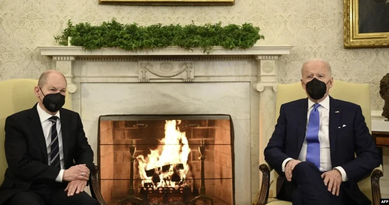 Biden thotë se SHBA-ja dhe Gjermania janë në linjë të njëjtë për krizën në Ukrainë