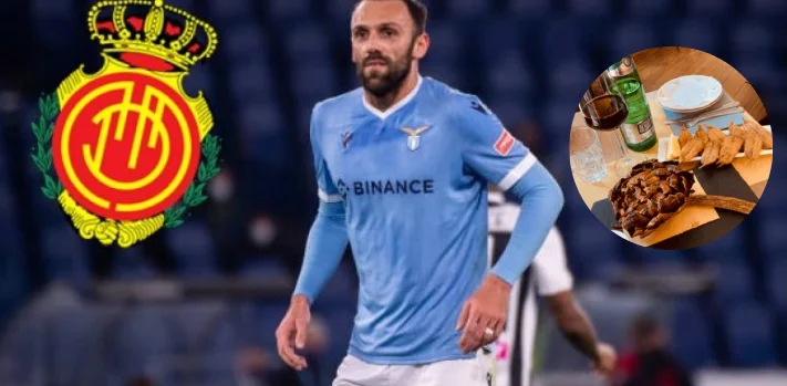 Fans feiern Festigung nach der Abfahrt von Vedat Muriqi aus Lazio
