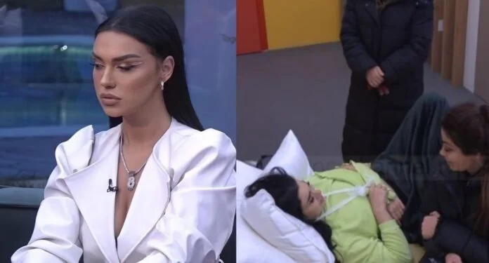La condición de Ángel serio se ha colocado dos tornillos en el codo