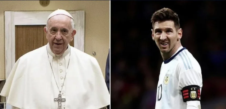 Messy es honrado por el Papa, le envía su bendecido fan y por supuesto que ha hecho con una firma.