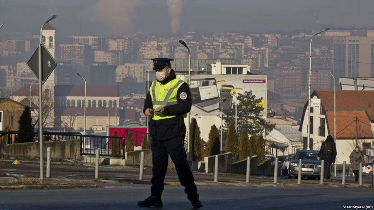 Police with technological equipment and sticker tickets for unregistered vehicle detection