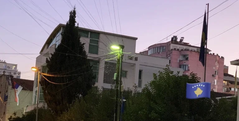 Did you know: In Albania, Kosovo Embassy flag waves over Serbian embassy noses