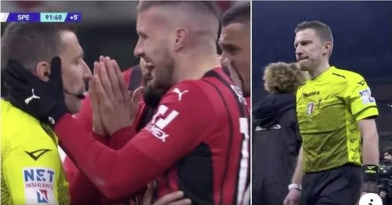 Der Richter, der gegen Mailand errieb, brach nach dem Spiel in Tränen und war in einem Zustand der Trauma