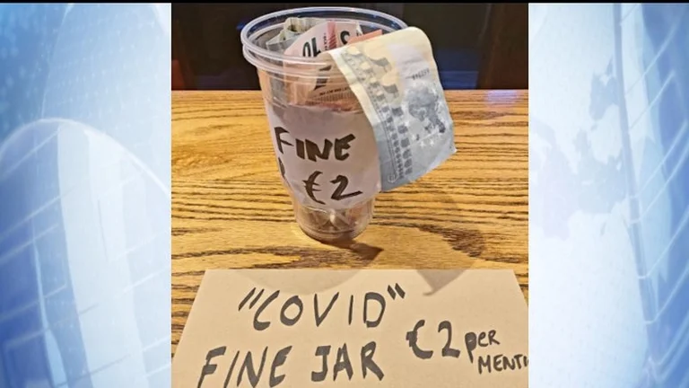 2 euro “fine” anyone who mentions the word “CO VID” in an Irish café