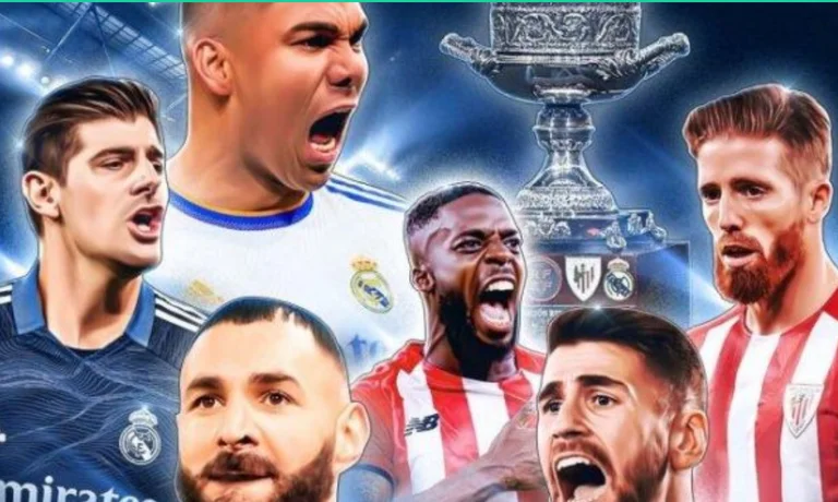 La final de la Supercupa de España: Real Madrid Athletic Bilbao, formaciones oficiales