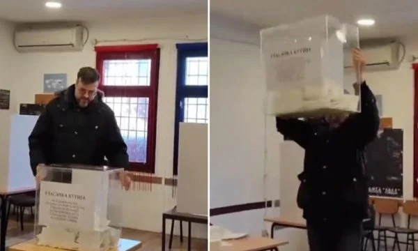 Serbian politician demographics ballot box in referendum, arrested and sent to maintenance