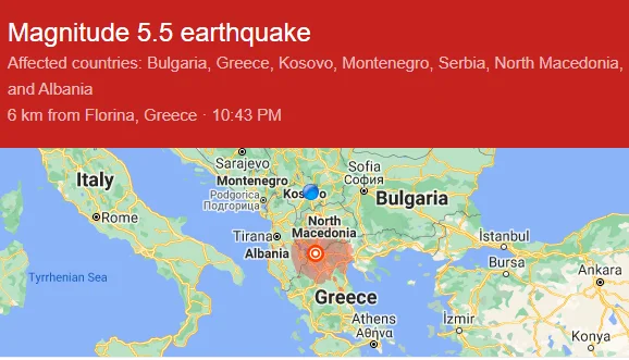 Kosovo trembled, 5.5-degree earthquake felt even in 6 countries in the region