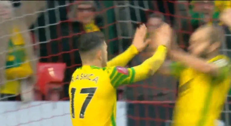Milot Rasica vient de marquer son premier but pour Norwich et n'est pas si jolie.