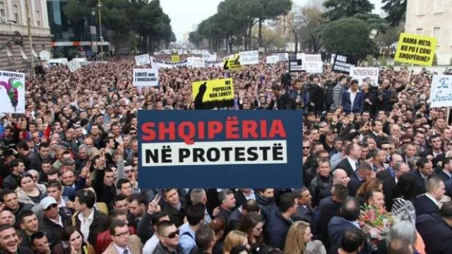 Violent protest, prosecution Gazmend White and Flag Noka