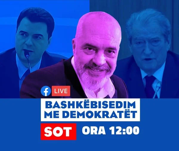 Un giorno dopo la protesta, Rama collabora con i Democratici su Facebook