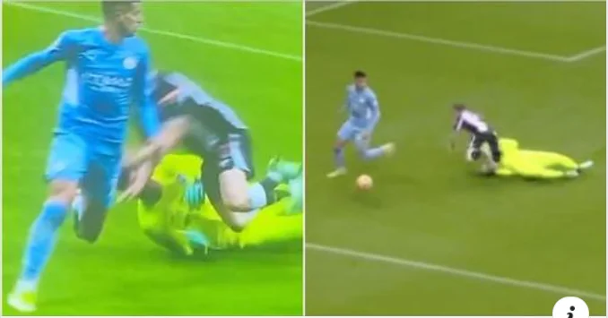 Newcastle wurde einer der eindeutigsten Strafen, die jemals gegen Man City verhängt wurden, verweigert