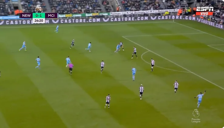 El objetivo de Cancelos contra Newcastle es sólo belleza en sí mismo