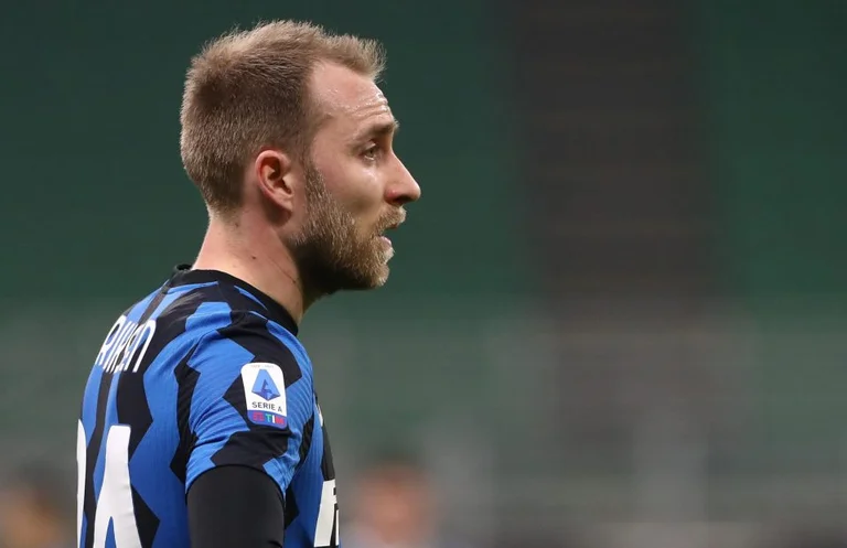 Triste: Christian Ericksen está fuera de trabajo, terminada con Inter
