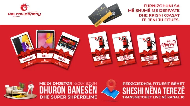 Petrol Company dhuron Banesë për klientët e saj bashkë me 48 shpërblime të tjera