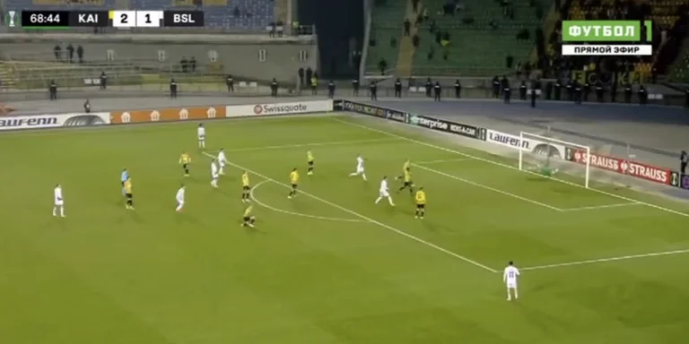 Edon Zegrov hat gerade ein Ziel erreicht, um einfach zu stoppen atmen in Conference League