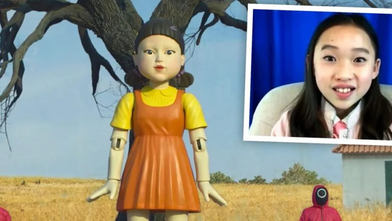 The 10-year-old actress who was the voice of the famous “doll Squid Game” says parents have not allowed him to watch the series