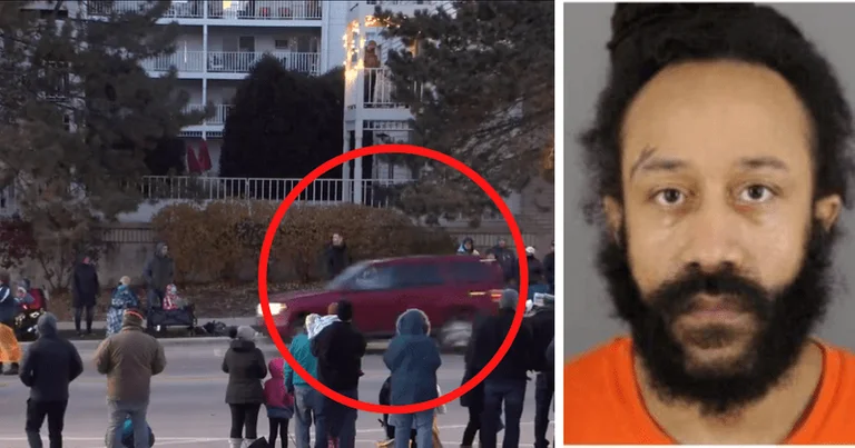 He paid a thousand dollars in bail to get out of jail, this is the author of the U.S. Christmas parade massacre.