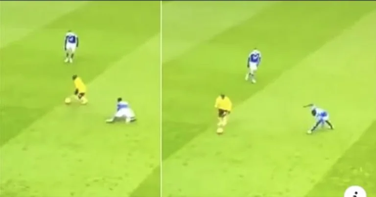 NíGolo Kante hat Wilfried ndidin während des Leicester-Chelsea-Matches wie ein Eis rutschen
