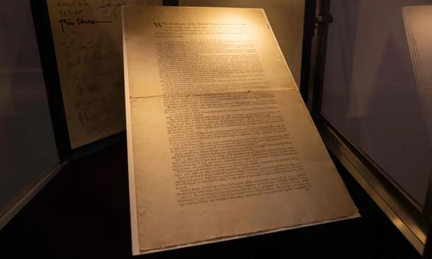 L'original de la Constitution de l'Amérique est vendu pour 43 millions de dollars, l'acheteur inconnu