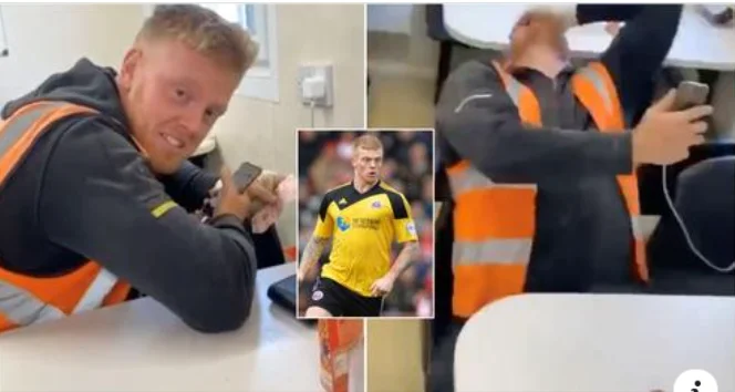 The beautiful moment when the former footballer who retired because of the injury wins a million at the lottery