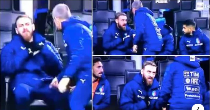 De Rossi absolutely lost his head in the bank when he was ordered to start driving during playoff for the World Cup