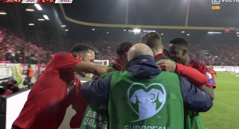 Non Gratau del Kosovo, Andy Zeqiri, ha giocato per la Svizzera stasera.