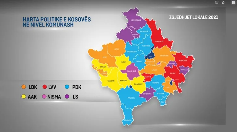 Quale partito ha vinto la maggior parte dei comuni nelle elezioni locali del 2017, che in quelle del 2021?