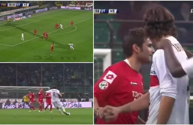 Il miglior tiro libero di sempre? Ibrahimovic ha rilasciato 109 km/h risposta shell di Mutu