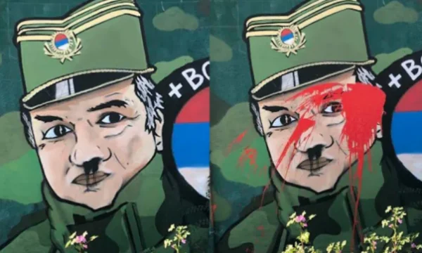 Zwei Wände des Kriegsverbrechers Ratko Mladic können nicht alle retten “