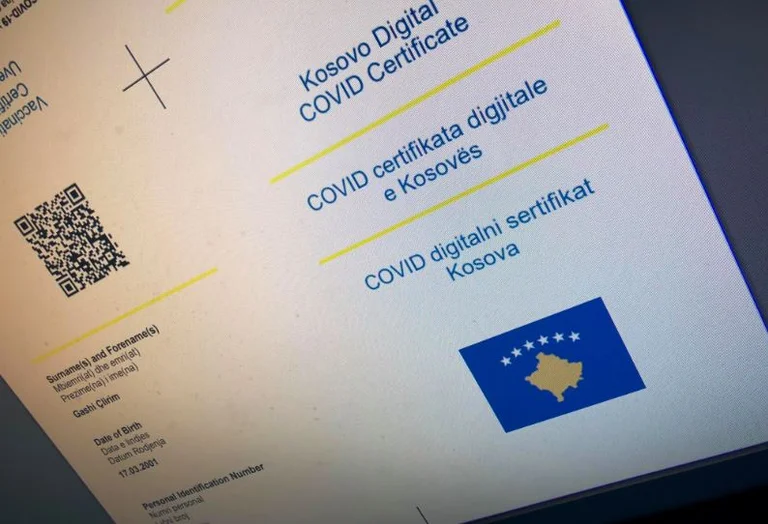 Due paesi che riconoscono ufficialmente il certificato di vaccino digitale del Kosovo
