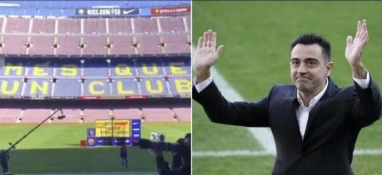 Barcelonas lustige Wahl im Song, den er während der Xavi-Präsentation als Coach benutzte