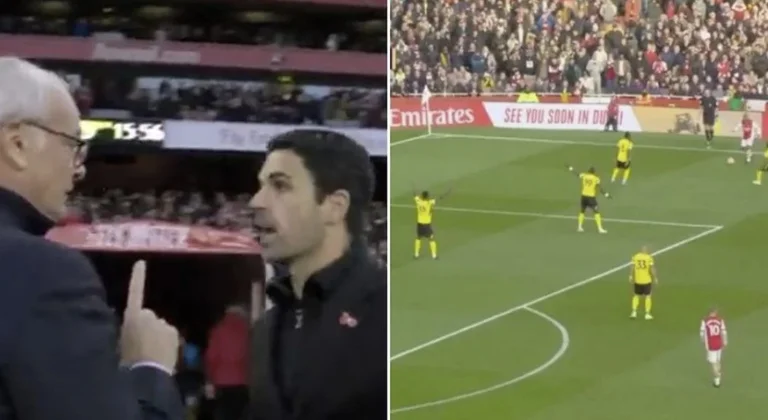 Sandy ha affrontato Artethan dopo la partita dopo aver rifiutato di dare la palla a Watford