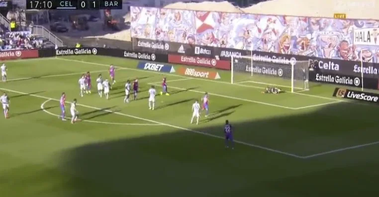 Scopo brillante di Busquets vs Celtas