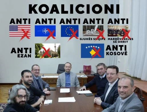 Kasami, Gashi and Sela coalition with the anti-Albanian and anti-Kosovo Movement