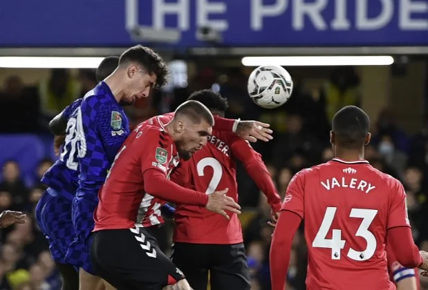 Penaltisten setzen das Spiel zwischen Chelsea und Sotuhampton im Cup