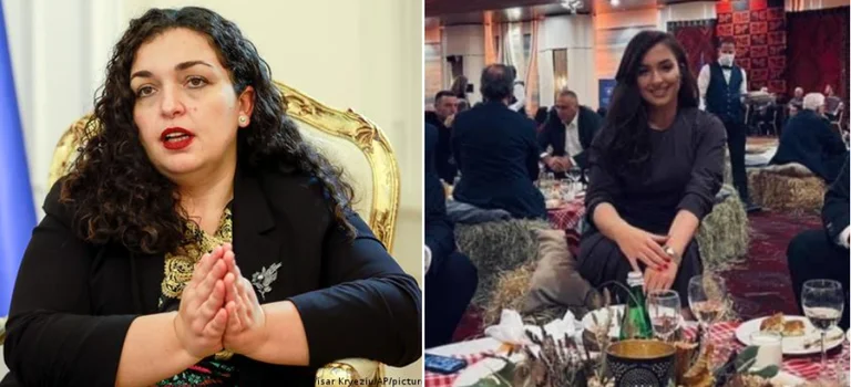 Die neue Kraft verleiht der Familiennähe Priorität. Vjosa Osmans Schwester beim Lama Evening Meal.