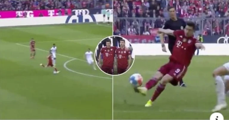 Robert Lewandowski just scored 54th of the year's goal and it was just beauty