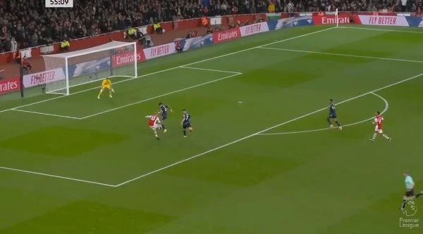 Arsenal segna anche il terzo gol di Aston Willlas