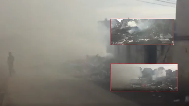 Waste burning in district 29 in Fushe Kosovo, citizens say no one has been exiled