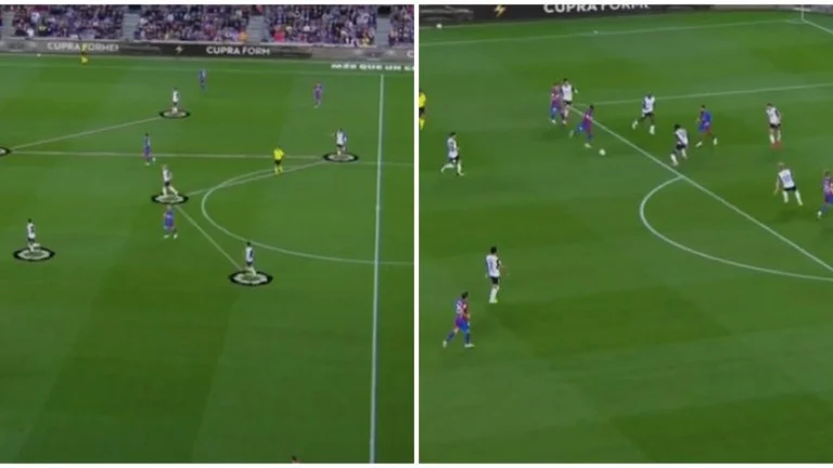 El brillante objetivo de Ansu Fate esta noche aparece gráficamente y simplemente brillante.