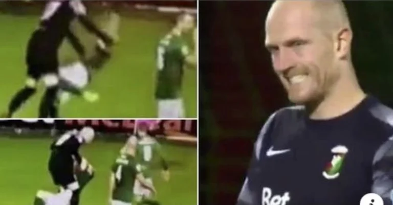 Il portiere viene espulso con rosso dopo aver brutalmente colpito il suo compagno per non aver risposto correttamente all'obiettivo