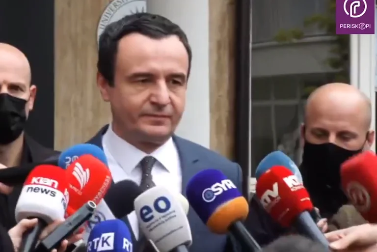 Premierminister Kurti späte: Bürger Heute Decide Wer will Decide