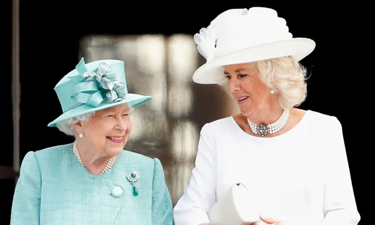 Anger: Queen Elizabeth II caught slandering world leaders with her bride
