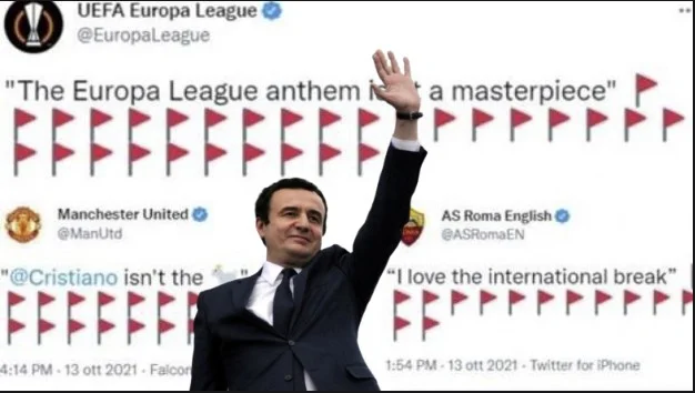 Rote Flaggen werden auf Twitter viral: ”Albin Kurti ist der beste Premierminister”?