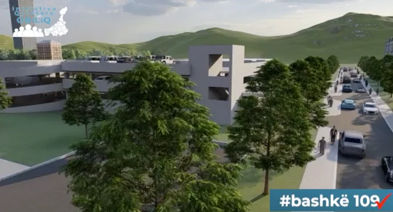 Xhafer Gashi presenta proyecto para la construcción del estacionamiento Obilic