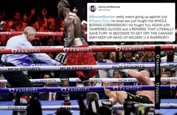 Prova che la vittoria di Tyson Fury contro Dayton Wilder è stata ideata