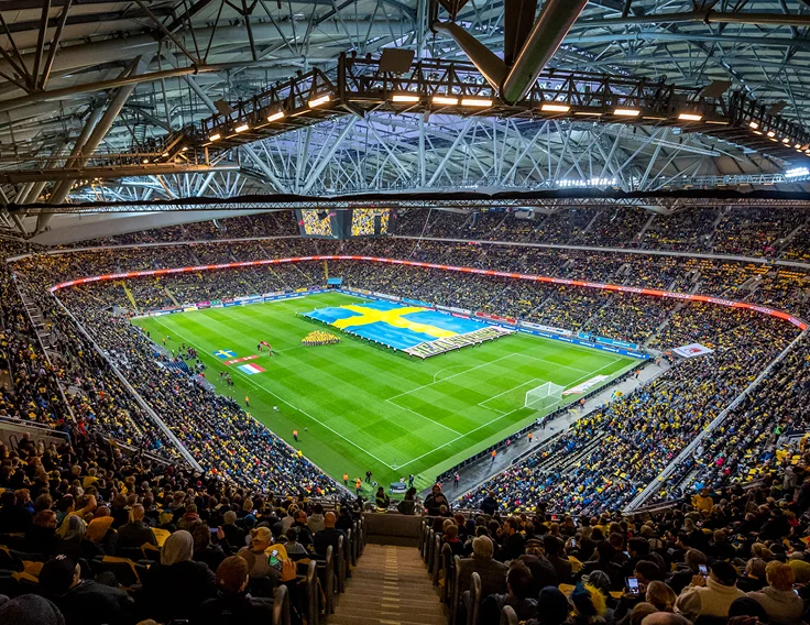 Svezia-Kosovo: Numeri record di ventole nello stadio